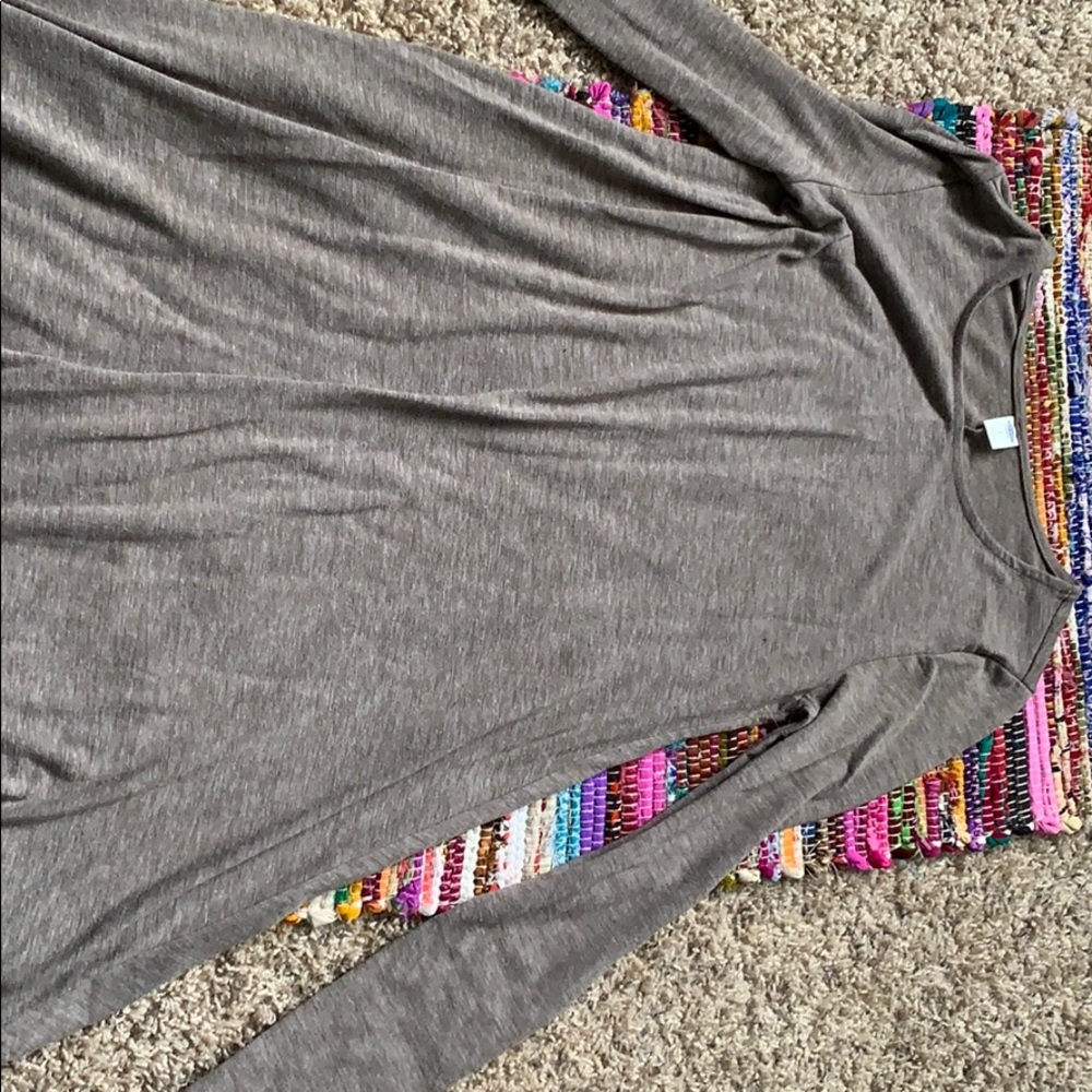 Light brown long sleeve dress